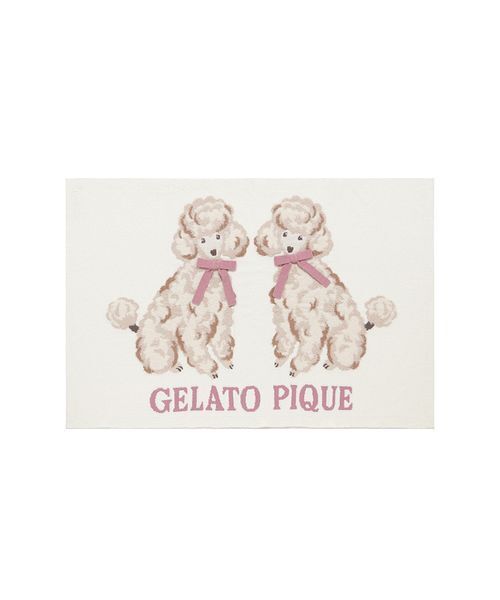 geato pique ジェラートピケ　トイプードル　ジャガード　ブランケット セール】プードルジャガードプランケット（ブランケット）｜gelato
