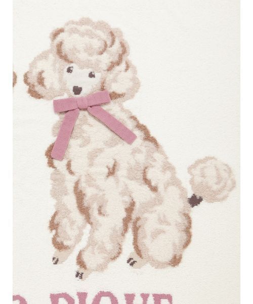 geato pique ジェラートピケ　トイプードル　ジャガード　ブランケット セール】プードルジャガードプランケット（ブランケット）｜gelato