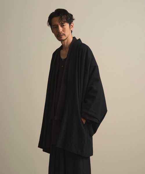 和ROBE（ワローブ）の「2025年秋冬の和ROBE / WOOL CORDURA HAORI（その他アウター・メンズ・オリーブ/ダークネイビー・2/3）」の5枚目の写真