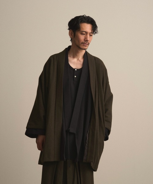 和ROBE（ワローブ）の「2025年秋冬の和ROBE / WOOL CORDURA HAORI（その他アウター・メンズ・オリーブ/ダークネイビー・2/3）」の17枚目の写真