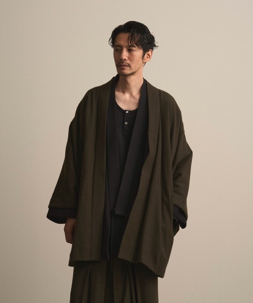 和ROBE（ワローブ）の「2025年秋冬の和ROBE / WOOL CORDURA HAORI（その他アウター・メンズ・オリーブ/ダークネイビー・2/3）」の18枚目の写真
