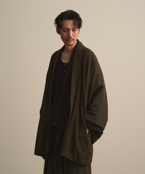 和ROBE（ワローブ）の「2025年秋冬の和ROBE / WOOL CORDURA HAORI（その他アウター・メンズ・オリーブ/ダークネイビー・2/3）」の11枚目の写真