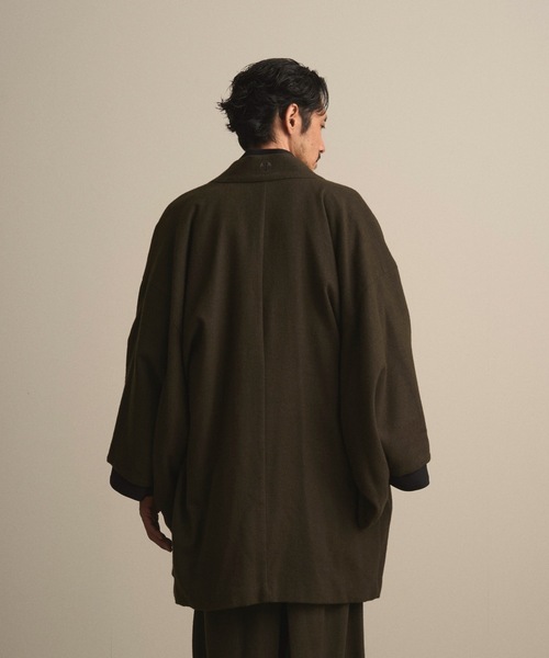 和ROBE（ワローブ）の「2025年秋冬の和ROBE / WOOL CORDURA HAORI（その他アウター・メンズ・オリーブ/ダークネイビー・2/3）」の12枚目の写真