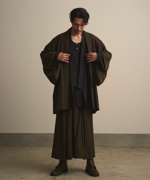 和ROBE（ワローブ）の「2025年秋冬の和ROBE / WOOL CORDURA HAORI（その他アウター・メンズ・オリーブ/ダークネイビー・2/3）」の10枚目の写真