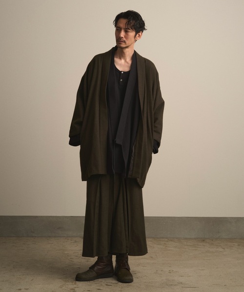 和ROBE（ワローブ）の「2025年秋冬の和ROBE / WOOL CORDURA HAORI（その他アウター・メンズ・オリーブ/ダークネイビー・2/3）」の8枚目の写真