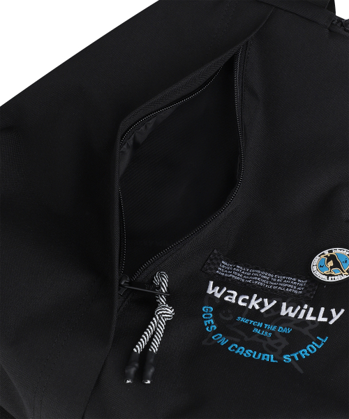 Wacky WiLLy(ワッキーウィリー)の「ワキウィリー デイリー スリングバック ブラック(メッセンジャーバッグ・レディース・その他・F)」の5枚目の写真