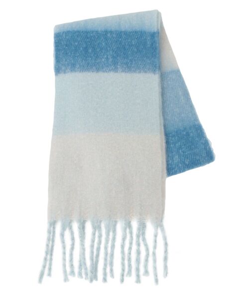 Green　Parks（グリーンパークス）の「ボリュームマフラー（マフラー・レディース・ブルー系その他/レッド/ブラック系その他4/オフホワイト/グレー/ピンク系その他・FREE）」の7枚目の写真