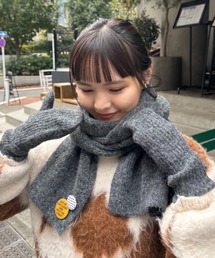 CIAOPANIC TYPY | 缶バッチ付きマフラー×手袋3点セット(マフラー)