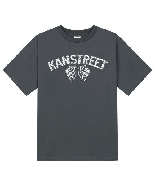 KAN6312(カン6312)の「KTG0172 レタリングタイガー半袖Tシャツ - グレー(Tシャツ/カットソー・メンズ・その他・SMALL/MEDIUM/LARGE/X-LARGE)」の1枚目の写真