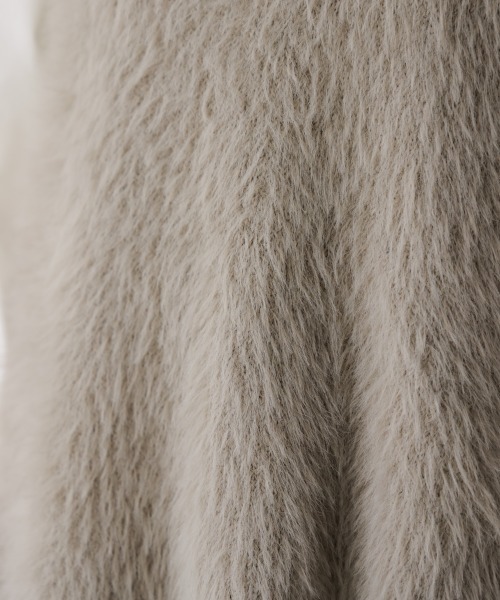 Bou Jeloud(ブージュルード)の「ソウバリシャギーニットベスト(ベスト・レディース・オフホワイト/グレー/ブラック/グレイッシュベージュ/ベージュ・FREE)」の10枚目の写真