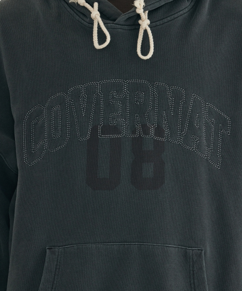 COVERNAT（カバーナット）の「アーチロゴピグメントグラフィックフードパーカー ダークグレー（パーカー・メンズ・その他・SMALL/MEDIUM/LARGE/X-LARGE/XX-LARGE）」の8枚目の写真