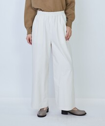 コットンタイプライターワイドパンツ