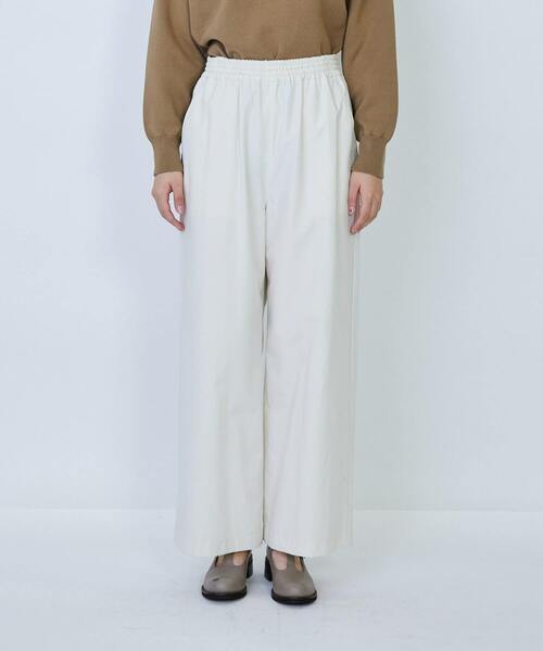 LOISIR（ロワズィール）の「コットンタイプライターワイドパンツ（その他パンツ・レディース・キナリ/ネイビー・M/MT）」の8枚目の写真