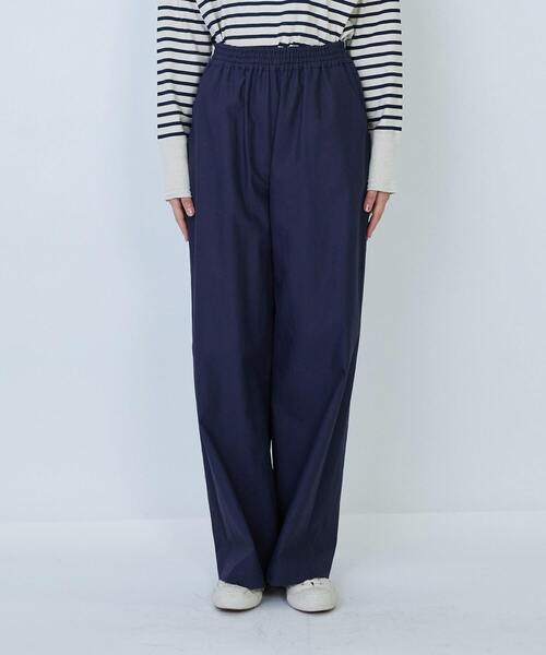LOISIR（ロワズィール）の「コットンタイプライターワイドパンツ（その他パンツ・レディース・キナリ/ネイビー・M/MT）」の15枚目の写真