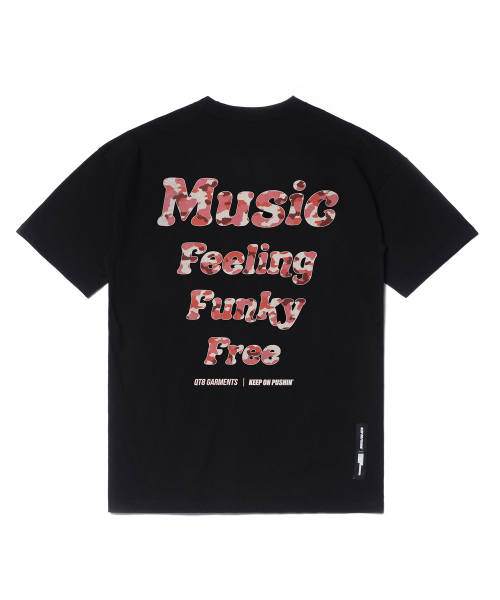 QT8 GARMENTS(キューティーエイトガーメント)の「OC Noodle x QT8 Pink Camo Tee (Black)(Tシャツ/カットソー・レディース・その他・MEDIUM/LARGE/X-LARGE)」の4枚目の写真
