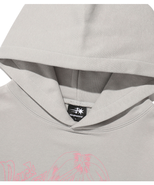 NICE GHOST CLUB(ナイスゴーストクラブ)の「DARK FANTASY GIRL HOODIE_GREY(NG2FFUM407A)(パーカー・レディース・グレー・SMALL/MEDIUM/LARGE)」の3枚目の写真