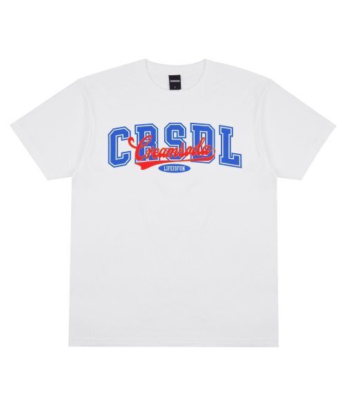 CREAM SODA LAB（クリームソーダラボ）の「オーバーラップ半袖Tシャツホワイトブルー（Tシャツ/カットソー・メンズ・その他・X-LARGE/XX-LARGE/LARGE/MEDIUM）」の10枚目の写真