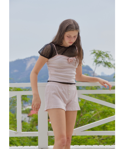 ANOETIC(アノエティック)の「BUTTON SHORTS_PINK(その他パンツ・レディース・ピンク・FREE)」の5枚目の写真