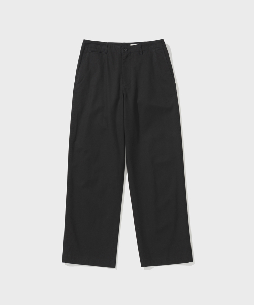 SHIRTER(シャーター)の「NOTTON TAPERED CHINO PANTS (BLACK)(その他パンツ・メンズ・その他・SMALL/MEDIUM/LARGE)」の1枚目の写真