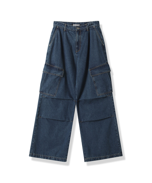 ZENDUST(ジェンダスト)の「Bridge Cargo Denim Pants BLACK(デニムパンツ・レディース・ブラック・LARGE/MEDIUM/SMALL/X-SMALL/XX-SMALL)」の2枚目の写真