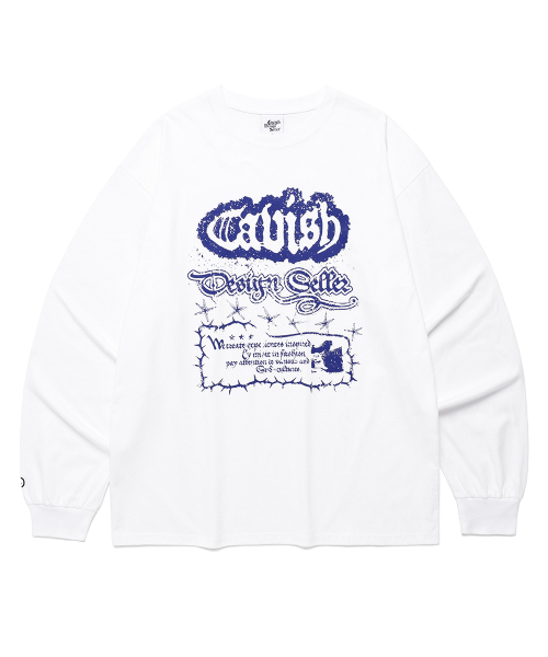 RUGGED LS TEE WHITE(CV2EFUT552A)