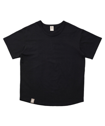 A NOTHING（アナッシング）の「エッセンシャルプリーツUネック1/2T（ブラック）（Tシャツ/カットソー）」