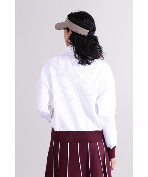 New Balance Golf(ニューバランスゴルフ)の「【直営店舗限定】タートルネック ニット プルオーバー (WOMENS)(Tシャツ/カットソー・レディース・ブラック/ブルー系その他/ホワイト・MEDIUM/SMALL/LARGE)」の17枚目の写真