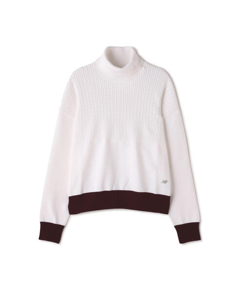 New Balance Golf(ニューバランスゴルフ)の「【直営店舗限定】タートルネック ニット プルオーバー (WOMENS)(Tシャツ/カットソー・レディース・ブラック/ブルー系その他/ホワイト・MEDIUM/SMALL/LARGE)」の16枚目の写真