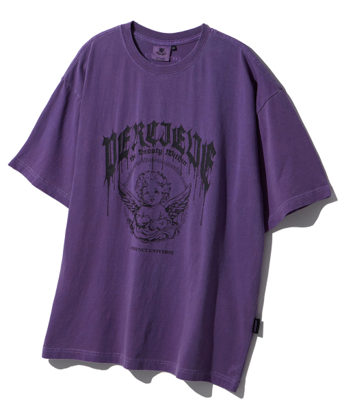 DYSFUNCT(ディスファンクト)の「ANGELIC PIGMENT T-SHIRT (VIOLET)(Tシャツ/カットソー・レディース・その他・X-LARGE/LARGE/MEDIUM/SMALL)」の1枚目の写真