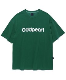 ODDPEARL（オッドパール）の「big logo t-shirt(green)（Tシャツ/カットソー・メンズ）」