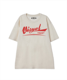パッケージングロゴ半袖Tシャツクリーム