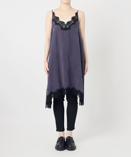 JOURNAL STANDARD（ジャーナルスタンダード）の「フィブリルリヨセルキャミワンピース（ワンピース・レディース・ネイビー・FREE）」の6枚目の写真