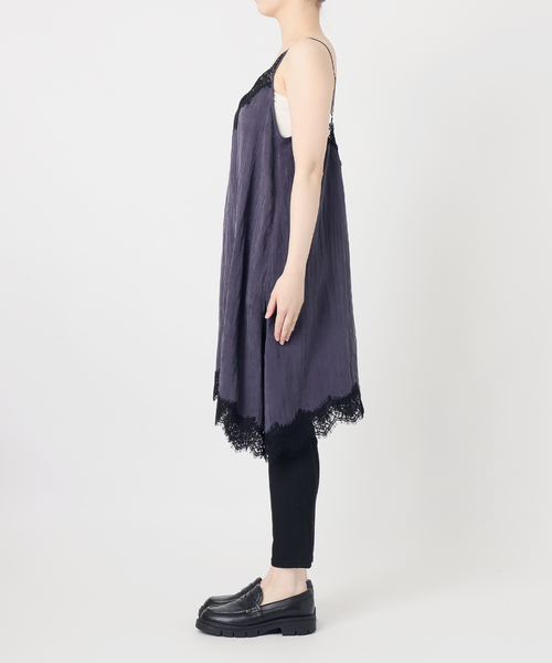 JOURNAL STANDARD（ジャーナルスタンダード）の「フィブリルリヨセルキャミワンピース（ワンピース・レディース・ネイビー・FREE）」の7枚目の写真