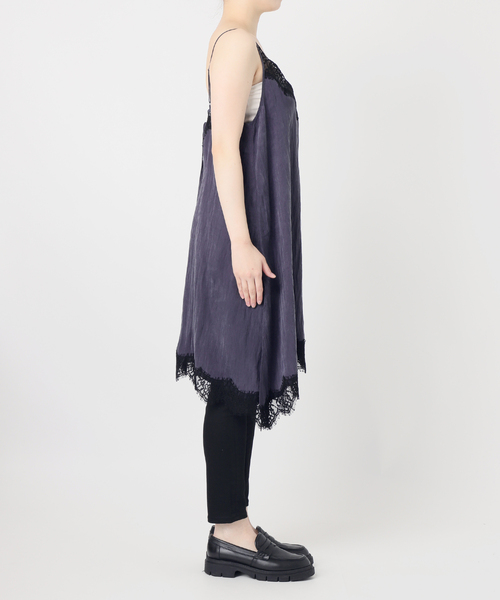 JOURNAL STANDARD（ジャーナルスタンダード）の「フィブリルリヨセルキャミワンピース（ワンピース・レディース・ネイビー・FREE）」の9枚目の写真