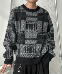 UNDERSTATEMENTs | 【ユニセックス】デザインジャガードシャギーニット(ニット/セーター)