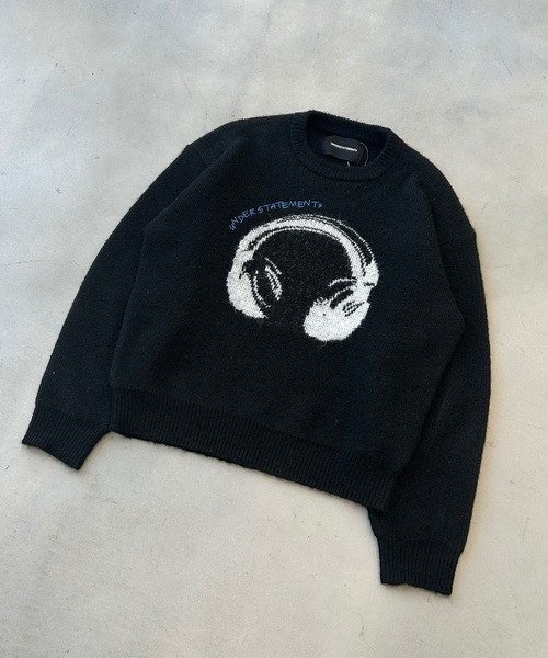 UNDERSTATEMENTs(アンダーステイトメント)の「【ユニセックス】デザインジャガードシャギーニット(ニット/セーター・メンズ・ブラック/グレー/ブラウン/ブラック系その他・MEDIUM/LARGE)」の16枚目の写真