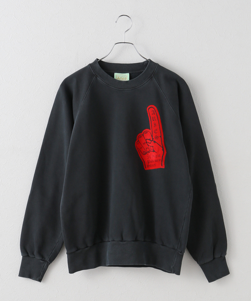 ARIES（アリーズ）の「【ARIES / アリーズ】 Faded Supportive Finger Raglan Sw AR2002104（スウェット・レディース・ブラック・MEDIUM）」の6枚目の写真