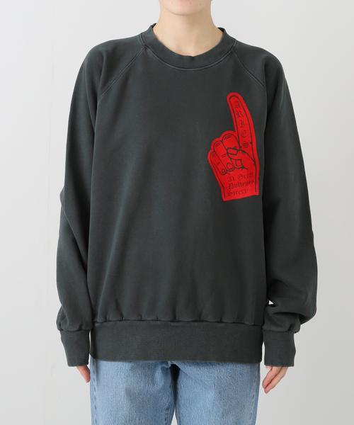 ARIES（アリーズ）の「【ARIES / アリーズ】 Faded Supportive Finger Raglan Sw AR2002104（スウェット・レディース・ブラック・MEDIUM）」の7枚目の写真