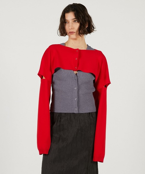 PRANK PROJECT（プランクプロジェクト）の「【2026Spring Pre-Order】マルチウェイニット / Multi-Way Knit（その他トップス・レディース・レッド/ブラウン/チャコールグレー・FREE）」の12枚目の写真