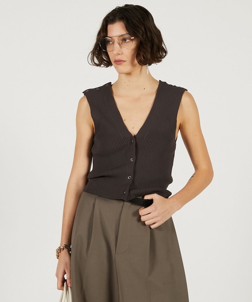 PRANK PROJECT（プランクプロジェクト）の「【2026Spring Pre-Order】マルチウェイニット / Multi-Way Knit（その他トップス・レディース・レッド/ブラウン/チャコールグレー・FREE）」の9枚目の写真