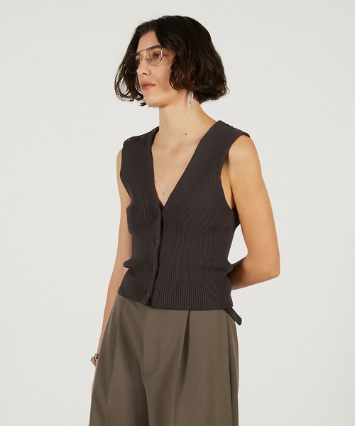 PRANK PROJECT（プランクプロジェクト）の「【2026Spring Pre-Order】マルチウェイニット / Multi-Way Knit（その他トップス・レディース・レッド/ブラウン/チャコールグレー・FREE）」の10枚目の写真