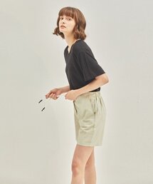 Banding Shorts Khaki Beige