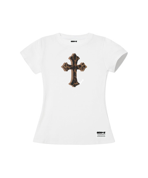 SEW-B（ソービー）の「タイガースキン セミクロップ 半袖Tシャツ（Tシャツ/カットソー・レディース・その他・FREE）」の2枚目の写真