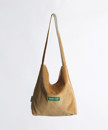 GREEN STUFF（グリーンスタッフ）の「seem full bag 62 - classic corduroy camel brown（ショルダーバッグ・メンズ）」