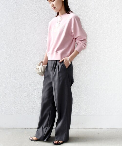 SHIPS（シップス）の「【SHIPS別注】TENNESSEE:〈洗濯機可能〉ロゴ スウェット（スウェット・レディース・ピンク/チャコールグレー・ONE SIZE）」の20枚目の写真