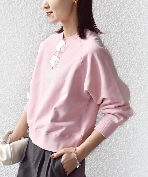 SHIPS（シップス）の「【SHIPS別注】TENNESSEE:〈洗濯機可能〉ロゴ スウェット（スウェット・レディース・ピンク/チャコールグレー・ONE SIZE）」の12枚目の写真