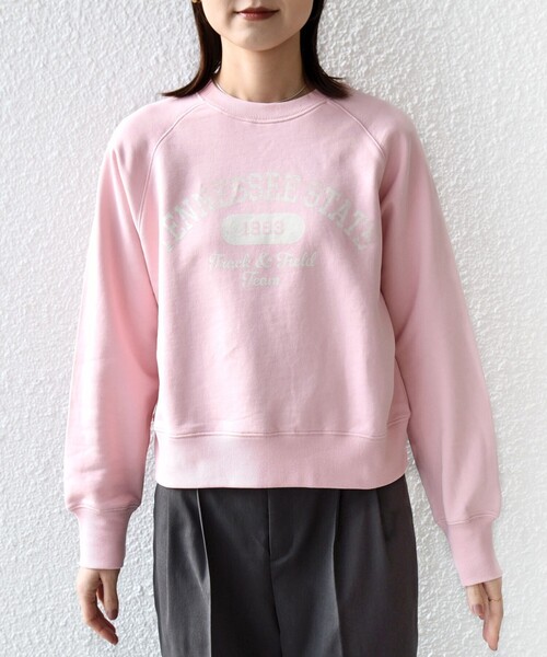 SHIPS（シップス）の「【SHIPS別注】TENNESSEE:〈洗濯機可能〉ロゴ スウェット（スウェット・レディース・ピンク/チャコールグレー・ONE SIZE）」の11枚目の写真