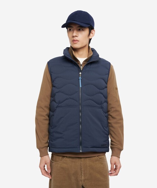 AIGLE（エーグル）の「撥水 キルティング ジップアップダウンベスト