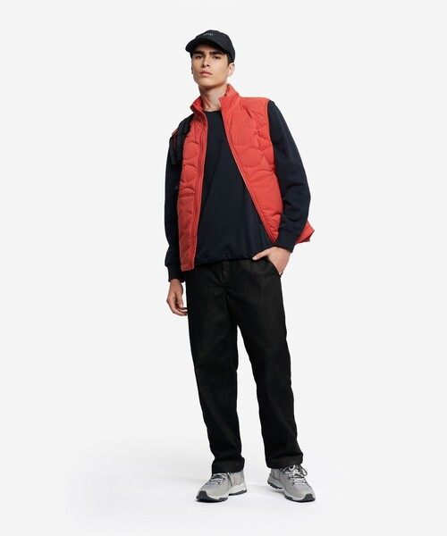 セール】撥水 キルティング ジップアップダウンベスト（ダウンベスト