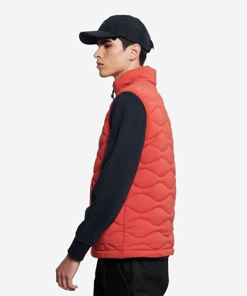 セール】撥水 キルティング ジップアップダウンベスト（ダウンベスト